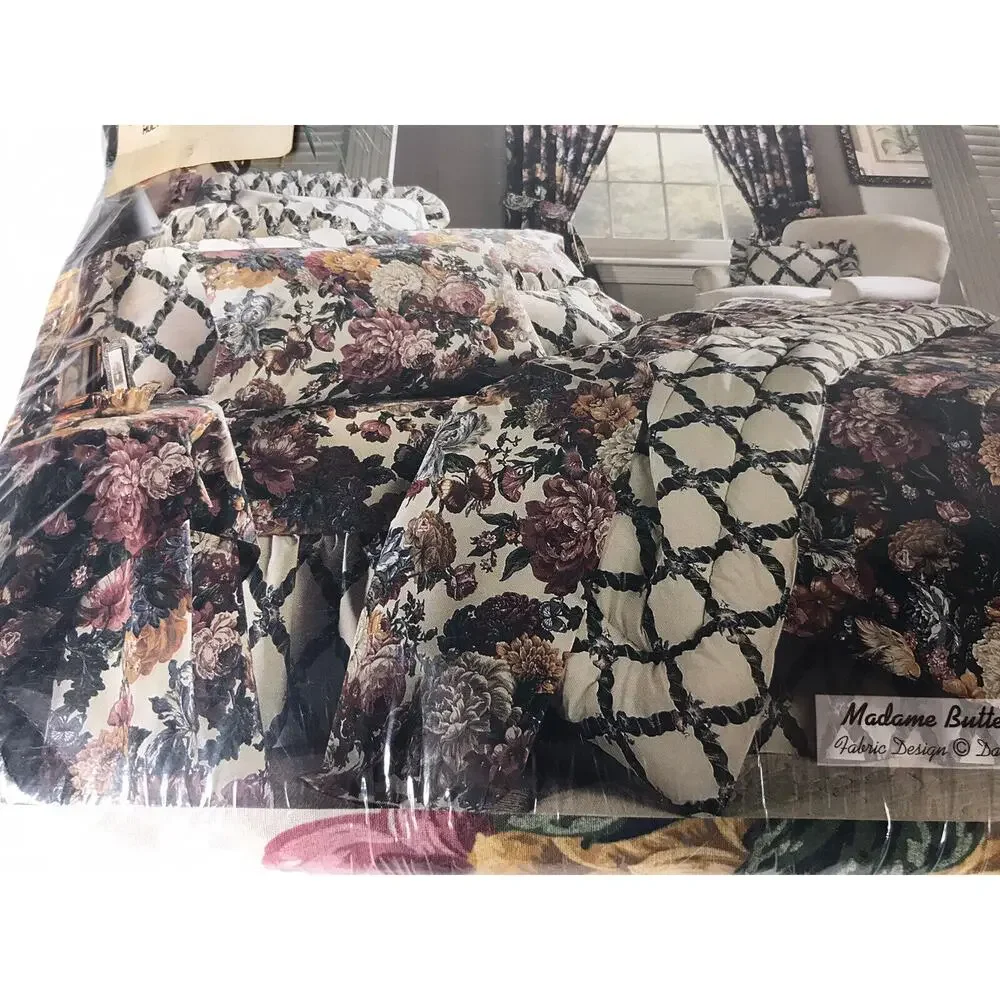 Dan River Fitted Sheet‎ California King -Madame Butterfly- Vintage NEW Beautiful